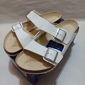 Birkenstock Arizona White Sandal EU 44, US Men 11 Normal Fit, Regular Foot